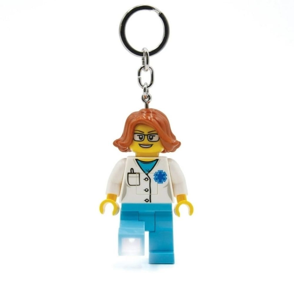 Nwot Lego City Keychain Light Female - Doctor